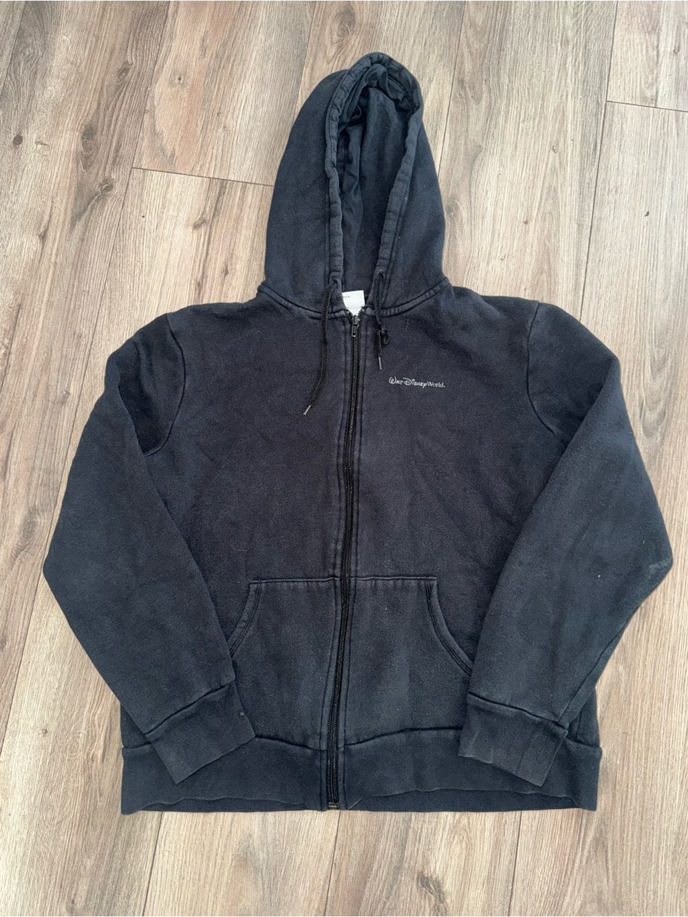 Disney Black Zip-Up Hoodie - Men's Casual Jacket